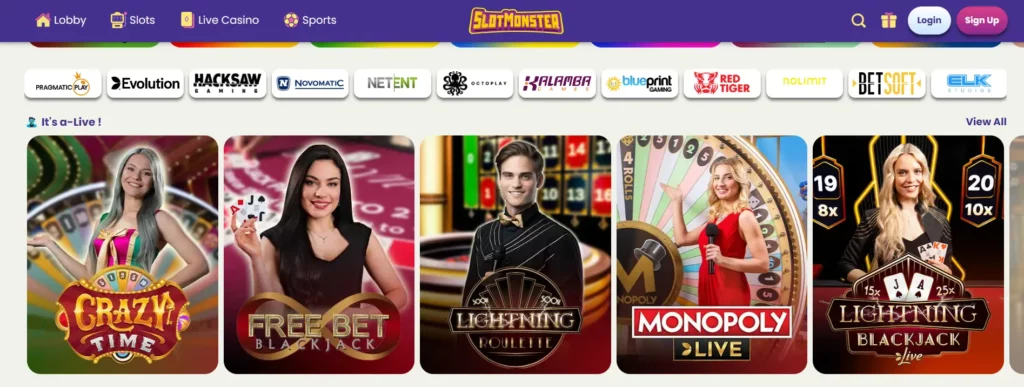 slotmonster live games